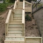 Beach stairs