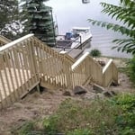 Beach stairs