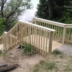 Beach stairs