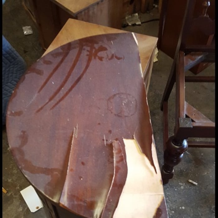 half moon hall table