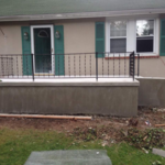 Porch and steps