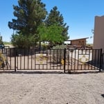 Metal Fence with logo
