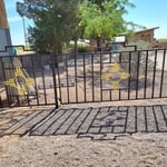 Metal Fence with logo