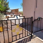 Metal Fence with logo