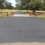 Sealed driveway