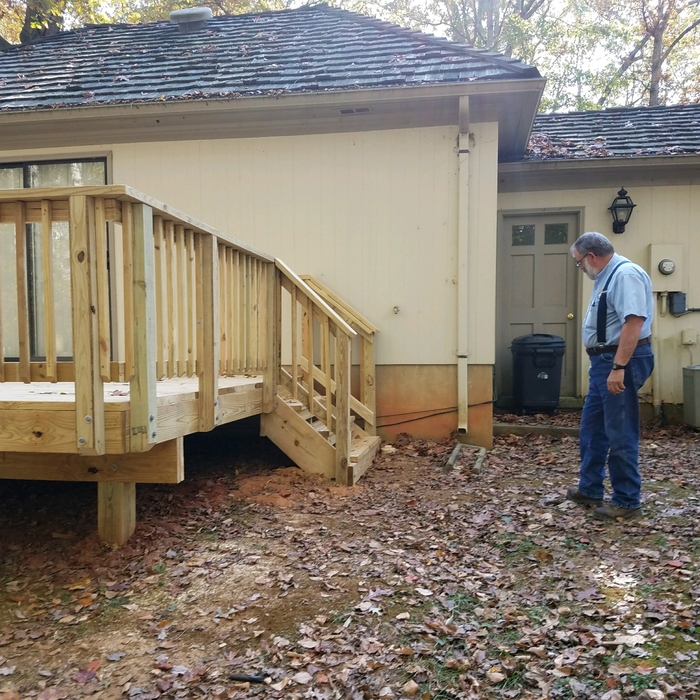 Deck on Guest house