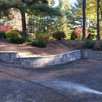 Driveway retaining wall