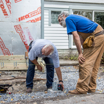 Historic Home -- laying out the new porch