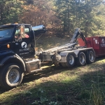 30 yard Billy Goat dumpster in the mountains