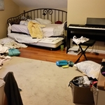 Before photo - bedroom