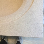 New flint-stone cappuccino finish