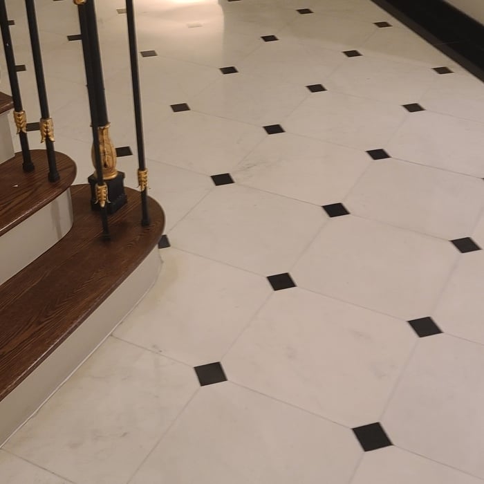 Restored polished marble