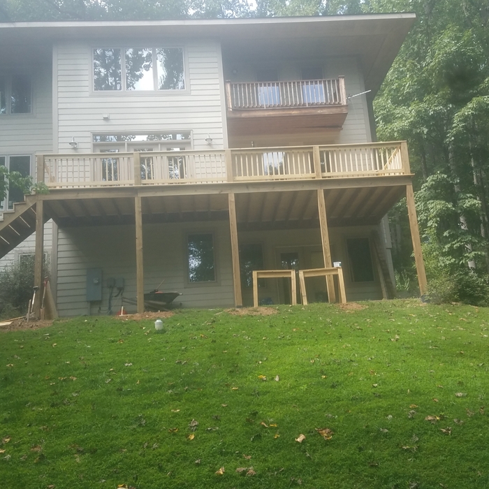 Completed deck