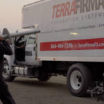 Loading up our truck for a piering job