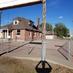 HOUSE ON THE MESA AFTER FENCE AND LANSCAPE INSTAL