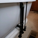 Stand alone tub fixture