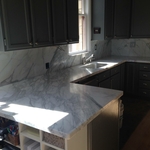 Calcutta marble honed finish