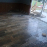 finishing up grout