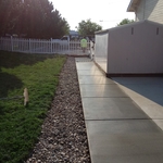 Completed sidewalk