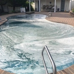 draining of pool & power vac