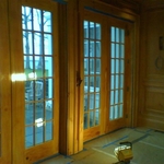 Faux knotty pine
