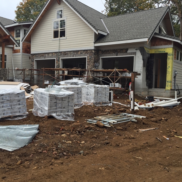 Exterior Garage Work In Progress 1