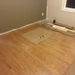 Wood floor with bunk beds