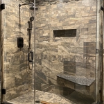Custom walk in shower