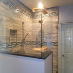 Custom walk in shower
