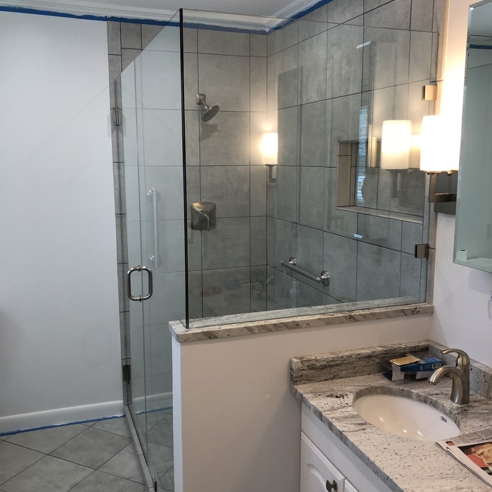 Custom walk in shower