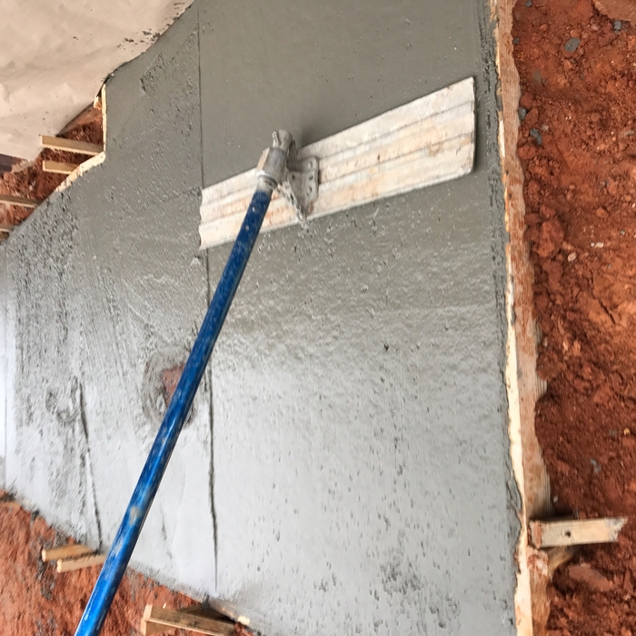 Finish concrete work