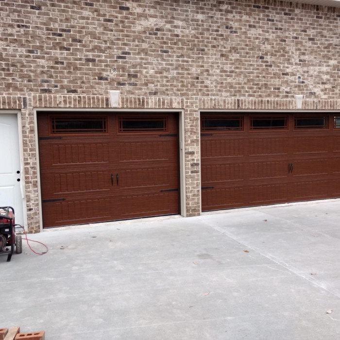 One & Two Car Garage Side by Side