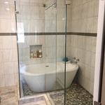 Custom 90 Degree Shower & Tub Enclosure