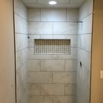 Tile walk in shower