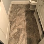 Powder bathroom tile