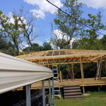 40x40 Deck with metal roofing