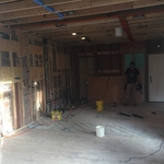 Range wall plumb and backing