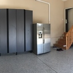 Charcoal cabinets with Lanai Gray Brindle floor