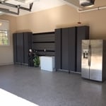 Charcoal cabinets with Lanai Gray Brindle floor