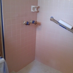 stand in shower - before