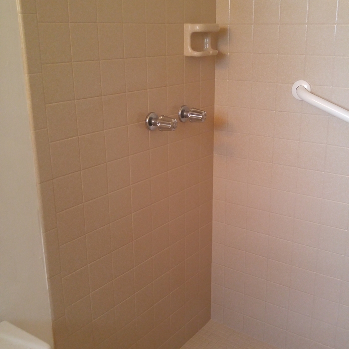 stand in shower - after