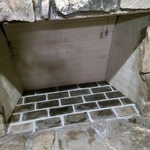 Installed new walls in the fire box
