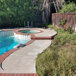 side pool landscape