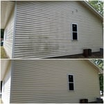 Exterior softwashing