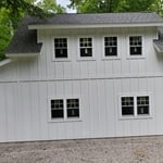 Exterior wood cleaned
