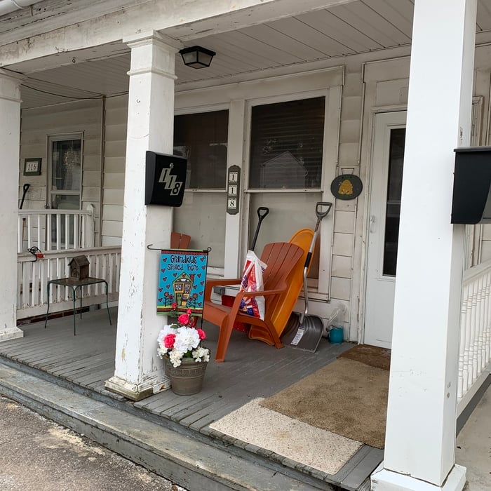 Before Porch Composite Renovation
