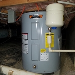 Low boy water heater