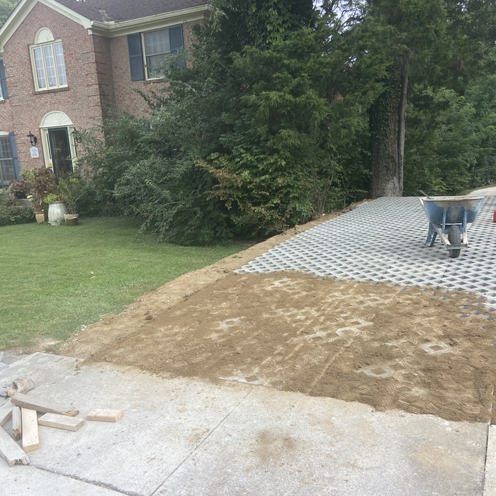 Turfstone paver driveway