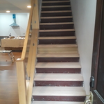 New hard wood stair treads