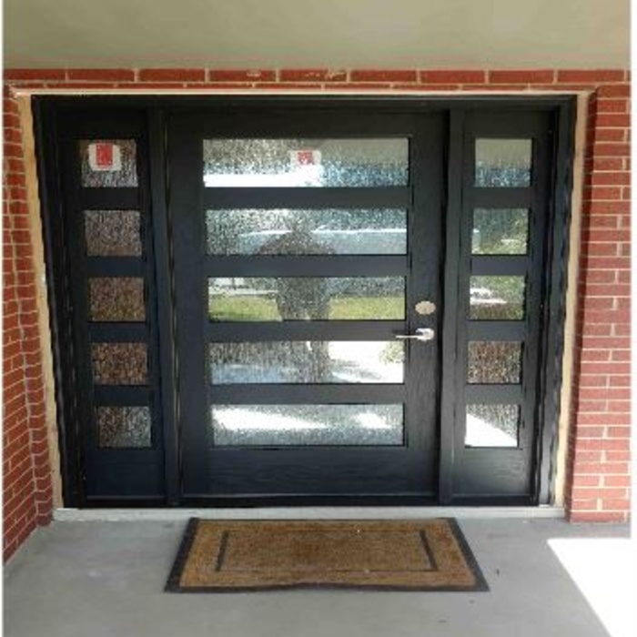 New double side lite front door